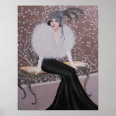 EIN MODERNES ART DECO LADY POSTER (Vorne)
