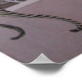 EIN MODERNES ART DECO LADY POSTER (Ecke)