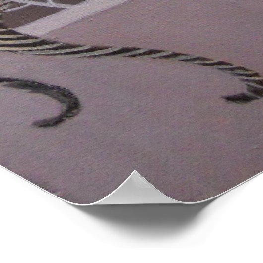 EIN MODERNES ART DECO LADY POSTER (Ecke)