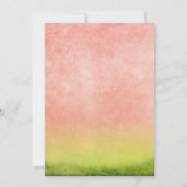 Ein modernes in einem Melon | Sommerlicher Kinderg Einladung (Rückseite)