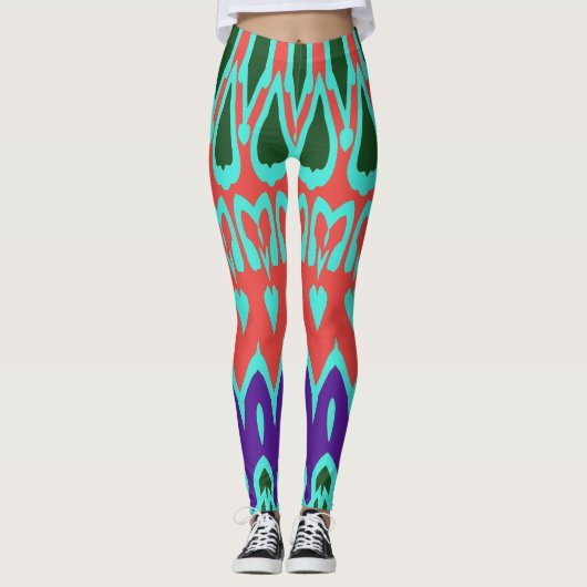 Ein modernes mehrfarbiges, nahtloses "Ratti_Creati Leggings (Vorderseite)