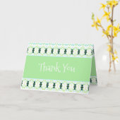 Ein modernes sanftes Grün Karte (Gelbe Blume)