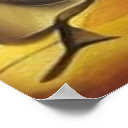 Ein modernes surrealistisches abstraktes Schachbre Poster (Ecke)