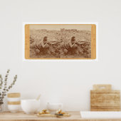 Ein Modoc Brave auf dem Kriegspfad (1172) Poster (Küche)