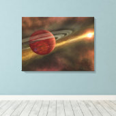 Ein möglicher neuer Planet Leinwanddruck (Insitu (Holzboden))