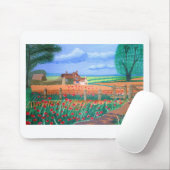 Ein Mohnfeld Mousepad (Mit Mouse)