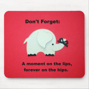 Ein Moment auf den Lippen, für immer auf den Hüfte Mousepad