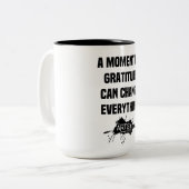 Ein Moment der Dankbarkeit Kaffee-Cup Zweifarbige Tasse (Vorderseite Links)