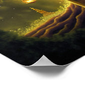 Ein Moment der Erleuchtung: Buddha-Meditation Poster (Ecke)