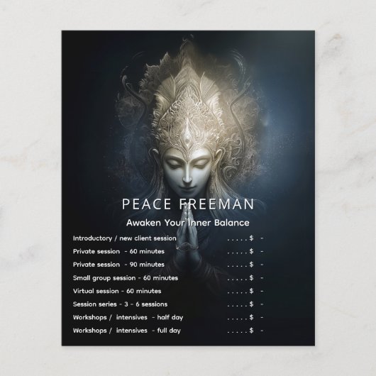 Ein Moment der Gnade | Meditationskunst Flyer (Vorne)
