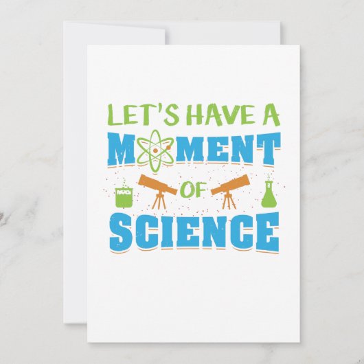 Ein Moment der Wissenschaft bitte Schweigen zu Wis Dankeskarte (Vorderseite)