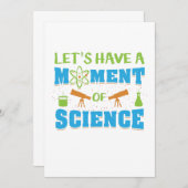 Ein Moment der Wissenschaft bitte Schweigen zu Wis Dankeskarte (Vorne/Hinten)