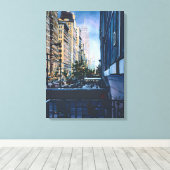 Ein Moment in der Stadtgrenze Leinwanddruck (Insitu (Holzboden))