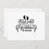 Ein Moment in unseren Armen ein Leben in unseren H Ankündigungspostkarte (Vorne/Hinten)