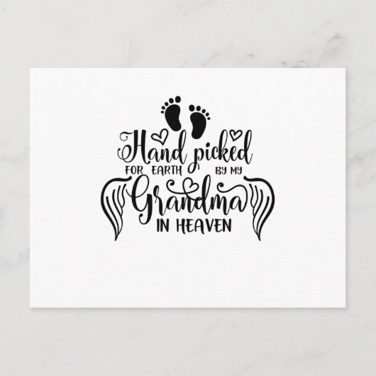 Ein Moment in unseren Armen ein Leben in unseren H Ankündigungspostkarte (Vorderseite)