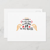 Ein Moment in unseren Armen ein Leben in unseren H Ankündigungspostkarte (Vorne/Hinten)