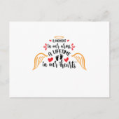 Ein Moment in unseren Armen ein Leben in unseren H Ankündigungspostkarte (Vorderseite)