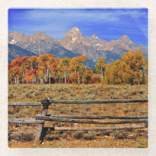 Ein Moment in Wyoming im Herbst Glasuntersetzer