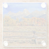 Ein Moment in Wyoming im Herbst Glasuntersetzer (Rückseite)