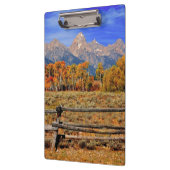Ein Moment in Wyoming im Herbst Klemmbrett (Links)