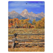 Ein Moment in Wyoming im Herbst Klemmbrett (Rückseite)