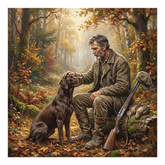 Ein Moment nach der Jagd Fotodruck
