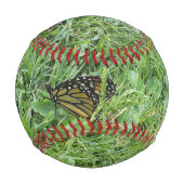 Ein Monarchen-Schmetterling Baseball (Rückseite)