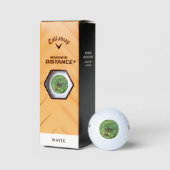 Ein Monarchen-Schmetterling Golfball (Verpackungen)