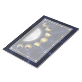 Ein Monat im Leben des Mondes Notepad Notizblock (angewinkelt)