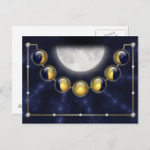 Ein Monat im Leben des Mondes Postkarte (Vorne/Hinten)