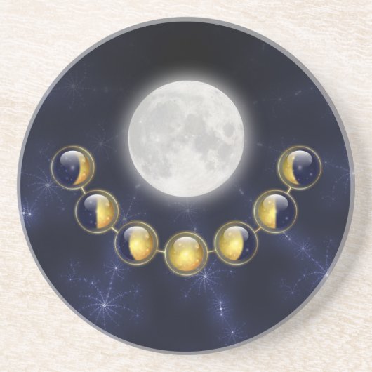 Ein Monat im Leben des Mondes Untersetzer (Vorne)