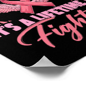 Ein Monat ist das lebenslange Brustkrebsbewusstsei Poster (Ecke)