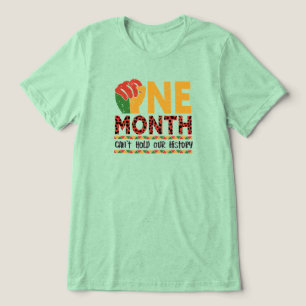 Ein Monat kann die Geschichte nicht abwarten Tri-Blend Shirt