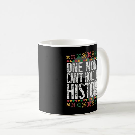 Ein Monat kann keine schwarze Geschichte schreiben Kaffeetasse (VorderseiteRechts)