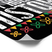 Ein Monat kann keine schwarze Geschichte schreiben Poster (Ecke)