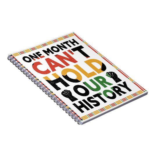 Ein Monat kann unser Geschichtsbuch nicht halten Notizblock (Rechte Seite)