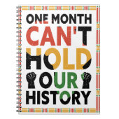 Ein Monat kann unser Geschichtsbuch nicht halten Notizblock (Vorderseite)
