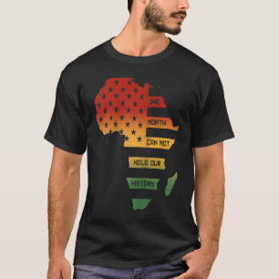 Ein Monat kann unsere Geschichte Afrika Karte amer T-Shirt