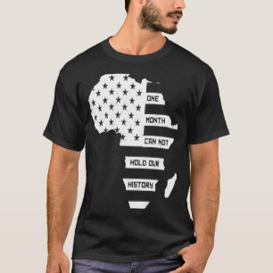 Ein Monat kann unsere Geschichte Afrika Karte amer T-Shirt