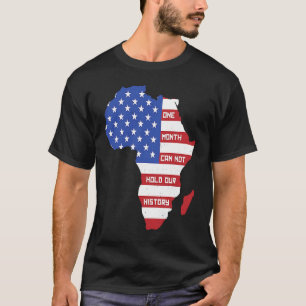Ein Monat kann unsere Geschichte Afrika Karte amer T-Shirt