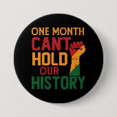 Ein Monat kann unsere Geschichte nicht halten Button (Vorderseite)