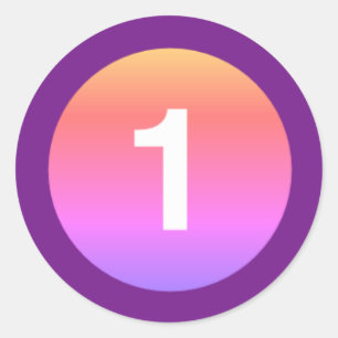 EIN MONATS-ALTES BABY-SÄUGLINGS-AUFKLEBER-ALTER RUNDER AUFKLEBER