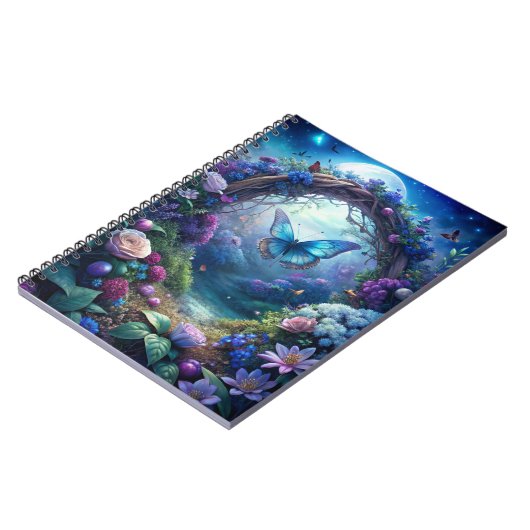 Ein mondbeleuchteter Schmetterling Notizblock (Linke Seite)