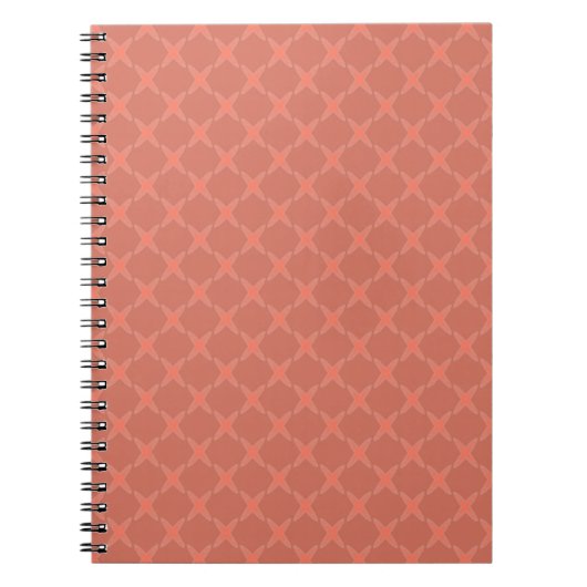 Ein monochromes dunkles oranges kleines geometrisc notizblock (Vorderseite)