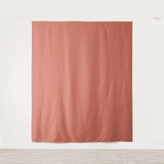 Ein monochromes dunkles oranges kleines geometrisc wandteppich (Vorderseite)