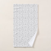 Ein monochromes Muster mit zahlreichen Intersekten Badhandtuch Set (Handtuch)