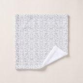Ein monochromes Muster mit zahlreichen Intersekten Badhandtuch Set (Waschlappen)
