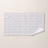 Ein monochromes Muster mit zahlreichen Intersekten Badhandtuch Set (Handtuch)