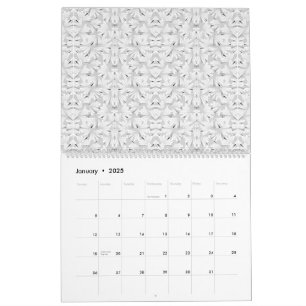 Ein monochromes Muster mit zahlreichen Schnittpunk Kalender
