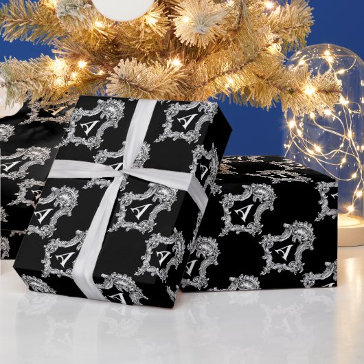 Ein Monogramm-Anfangspapier Geschenkpapier (Feiertage)
